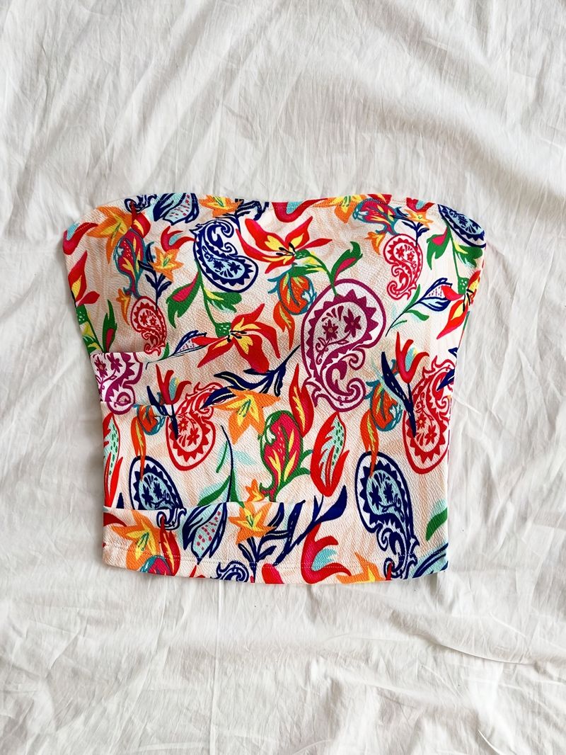 Abbigliamento da donna Estate Nuovo Caldo Ragazza Comodo Maglia Stampato Casual Canotta Top, Alla moda Fascia per il torace_voghion.com