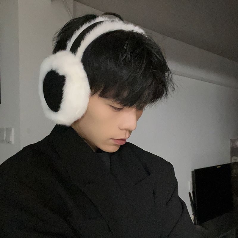 Winter Pluche Oorkap Heren Oorwarmer Winter Oorbescherming Antivries Oorwarmer Tas Voor Jongens En Geliefden_voghion.com