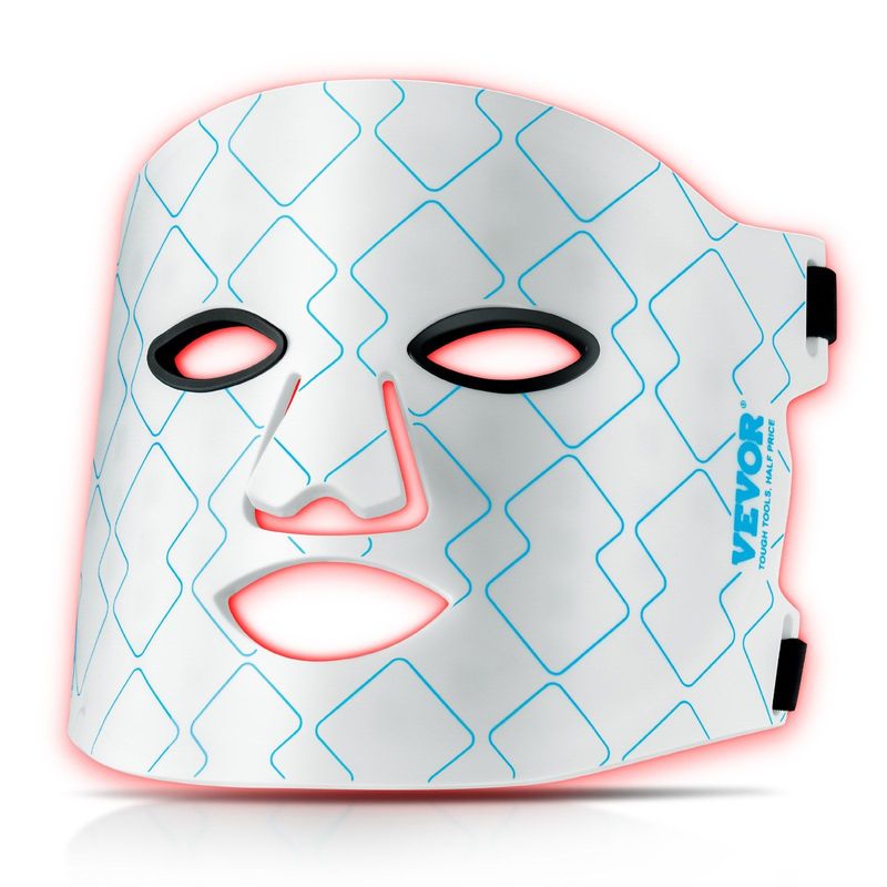 VEVOR Red Light Therapy Mask 7-Color LED Face Mask Light Therapy With 850nm NIR_voghion.com