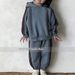 Abbigliamento invernale per bambini Ins versione coreana, nuovo per ragazzi e ragazze, felpa con cappuccio patchwork alla moda, casual_voghion.com