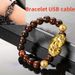 Modisches USB-Ladekabel mit Perlenarmband, Datensynchronisierungskabel für iPhone/Typ C/Micro USB, tragbares Schnellladekabel für Armbänder, keine Batterie_voghion.com