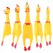New Pets Squeak Toys Screaming Squeeze Sound Dog Chew Toy Durable Funny Yellow Rubber Vent Chicken 17Cm 31Cm 40Cm_voghion.com