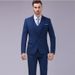 CT Men's Korean Style Slim Fit Suit Set Large Size Business Casual Groom Tuxedo Blazer_voghion.com
