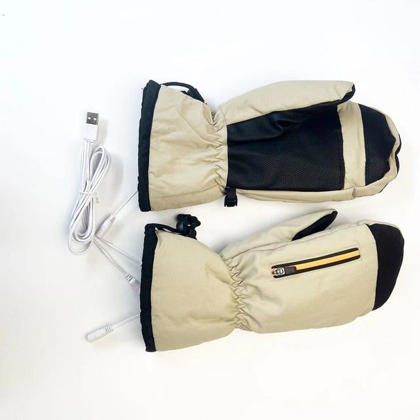 Heating Gloves Electric ski glove bag refers to winter outdoor wind, waterproof, warm, thick and velvet_voghion.com