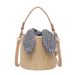 Nischendesigner für Frauen 2024 Neue Mini-Eimer-Stroh gewebte Schulter-Crossbody-Handtasche Strandtasche_voghion.com