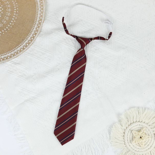 JK Giapponese Nessun Papillon Richiesto da Uomo Donna Versatile Forniture Quotidiane A Righe Semplice Uniforme Scolastica Stile Campus_voghion.com