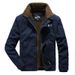 Men's Winter Thickened Cotton-padded Velvet Cotton-padded Vintage Jacket N1 Navy Deck Suit_voghion.com