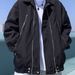 Trendy, Fashionable, High-end Jacket With Men's Zipper Design, Loose And Casual Workwear, Flight Jacket_voghion.com