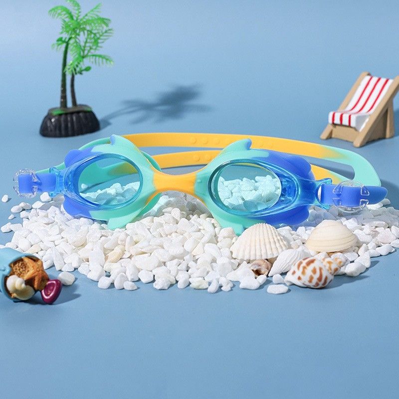 Qilang Children's Boys And Girls Non-Prescription HD Anti-Fog Swimming With Earplugs Training Goggles_voghion.com