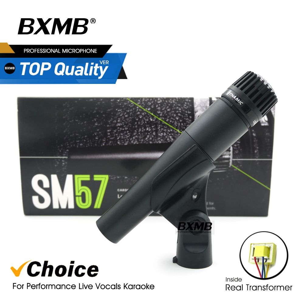 Microphone filaire dynamique professionnel SM57LC de qualité supérieure en métal SM57 pour l'enregistrement de voix de karaoké sur scène avec de la vraie_voghion.com