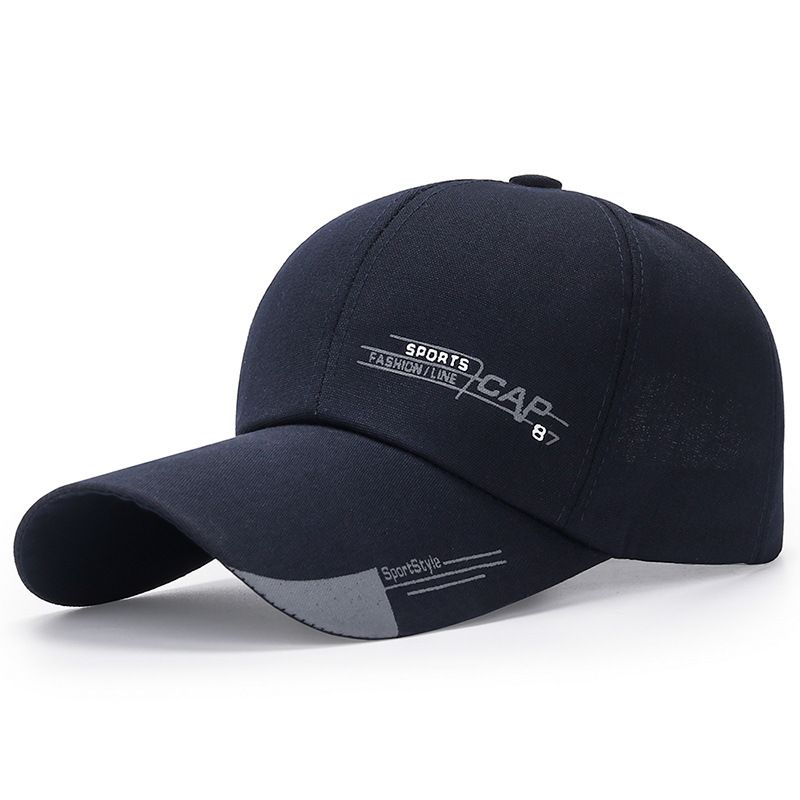 Męska nowa klasyczna czapka z daszkiem z długim rondem, codzienna czapka przeciwsłoneczna, damska czapka sportowa na świeżym powietrzu_voghion.com
