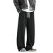 Autumn And Winter Wool Men's Straight-leg Pants Fleece Thermal Casual Pants Spring And Autumn Sweatpants_voghion.com