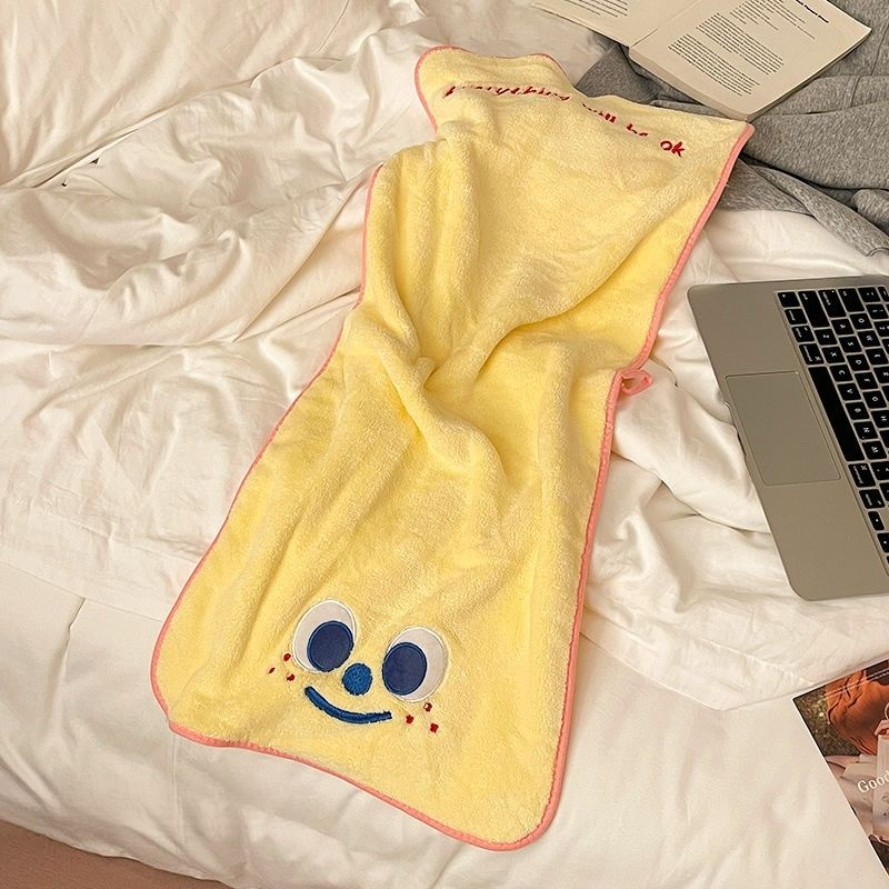 Big Eyed Boy Strap Skirt Wearable Cap Two-Piece Cute Home Dormitory Bath Towel Three-Piece Set_voghion.com