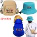 3Pcs/Set Animal Kangaroo Purple Stars Print Bag Hat, Winter Soft And Warm Comfortable Bag Hat Suitable For Outdoor Travel With Pets, Durable Pet Gear_voghion.com