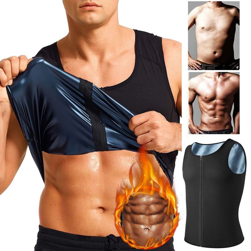 Abbigliamento sportivo da uomo, corsetto, abbigliamento anti-sudore, gilet anti-sudore per addominali, abbigliamento anti-sudore per corsa, yoga, abbigliamento anti-sudore_voghion.com