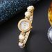 Orologio da donna di alta qualità, retrò, con perle fresche, al quarzo, con bracciale a farfalla, set da 6 pezzi_voghion.com