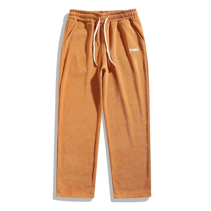 Herenkleding Corduroy Casual Broeken High Street Fashion Retro Casual Rechte Broeken_voghion.com