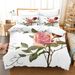 Flower 3-piece Set - Includes 1 Duvet Cover And 2 Pillowcases, Made Of Soft And Breathable Polyester Fiber, Providing A Comfortable Experience_voghion.com