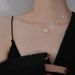 Collana triangolare in argento sterling con design di nicchia per studenti, catena per clavicola, nuovo ciondolo di lusso leggero di alto valore 2022_voghion.com