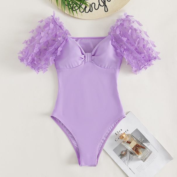 Maillot de bain une pièce sexy avec rembourrage amovible - Coupe échancrée et push-up (Maillots de bain tendance pour femmes, plage et piscine)_voghion.com