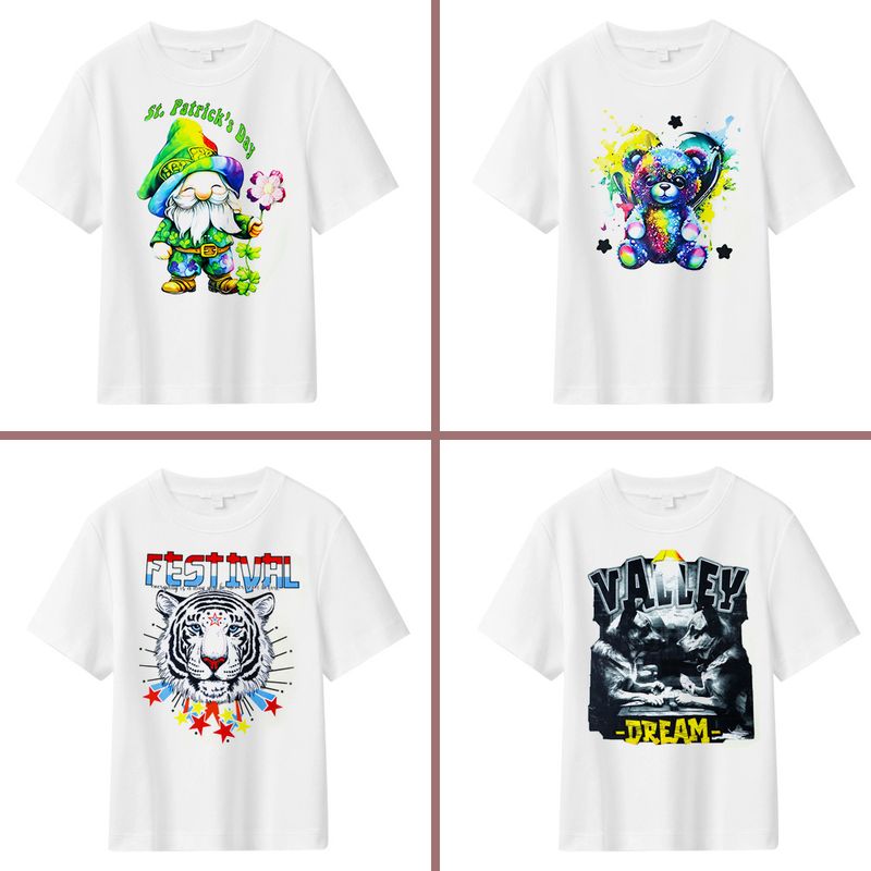T-shirt à manches courtes pour homme, vêtement d'été de marque, col rond, manches cinq points, décontracté, en coton, polyvalent, vente en gros_voghion.com