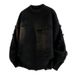 Crewneck Sweater Men's Autumn And Winter Fashion Tassel Loose Knitted Sweater Japanese Style Retro Lazy Sweater Jacket_voghion.com