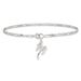 Sterling Silver 10inch Solid Polished Palm Tree Anklet_voghion.com