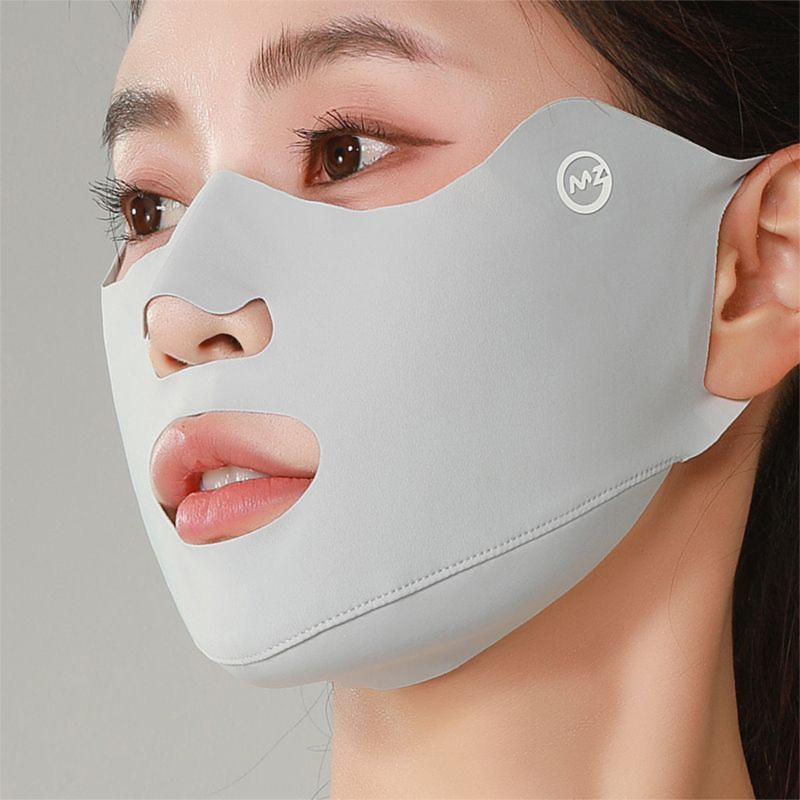 Outdoor Sports Special Ice Silk Face Open Mouth Nose Breathable Sun Protection Mask_voghion.com