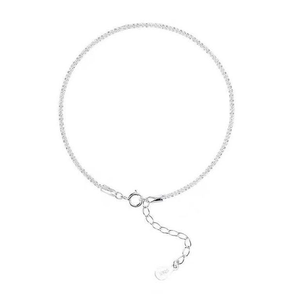 2022 Neue funkelnde Kette für Frauen, lichtechte Internet-Promi-Ins, Nischendesign, Fußring, hochwertiger Schmuck_voghion.com