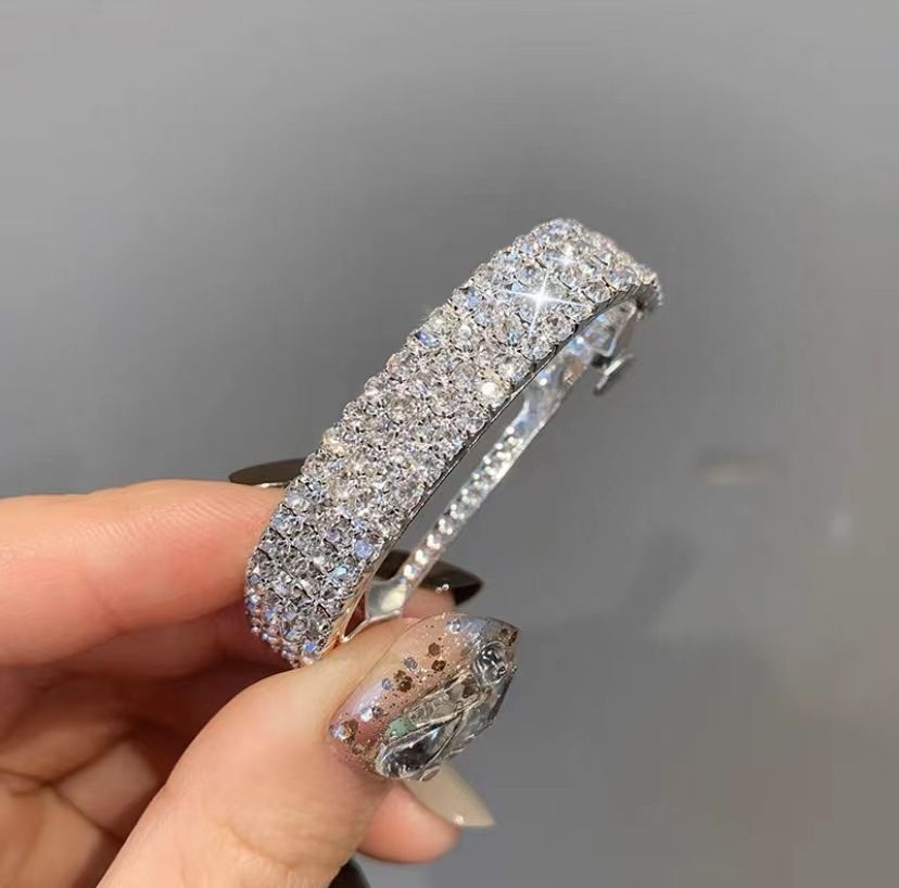 Copricapo da fata con nappa di strass abbagliante, fermaglio a molla coreano di alta moda, accessorio per capelli da donna, fermaglio per coda di cavallo sulla parte posteriore della testa_voghion.com