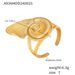 Fashionable And Personalized Stainless Steel Snail Texture Ring Ins Cold Style Personalized Sweet Cool Spicy Girl Open Mouth Ring_voghion.com
