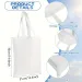 6 Pack Blank DIY Tote Bags-Washable Reusable Grocery Bags Heat Transfer/Sublimation Projects Ideal For Shopping Errands_voghion.com