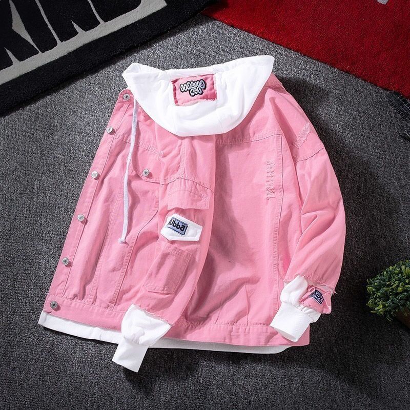 Men's denim winter  new loose Korean style trendy handsome jacket student tops spring and autumn_voghion.com