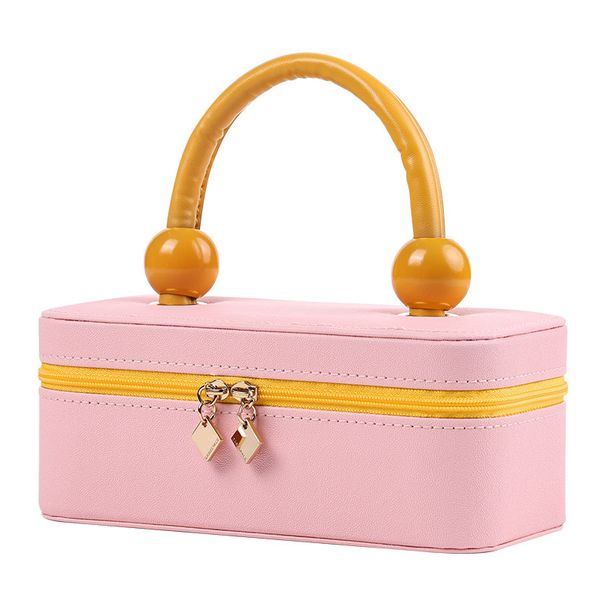 Loominguline käeshoitav suure mahutavusega kahekihiline hoiukoht kõrvarõngad sõrmused käevõrud kaelakee ehtekarp_voghion.com