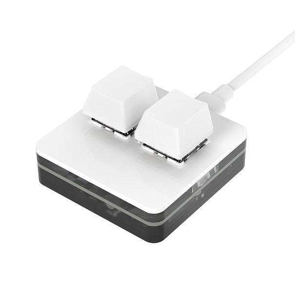 Klawiatura do programowania Ropad Ro RGB Mini Hot Swap Gaming Custom Keypads Czerwony przełącznik 3 klawisze pokrętło do Photoshopa Multimedia_voghion.com