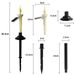 Solar Garden Torch Lights - European Style Outdoor Candlesticks For Patio, Pathway & Lawn (Set Of 4/6, Warm White LED)_voghion.com