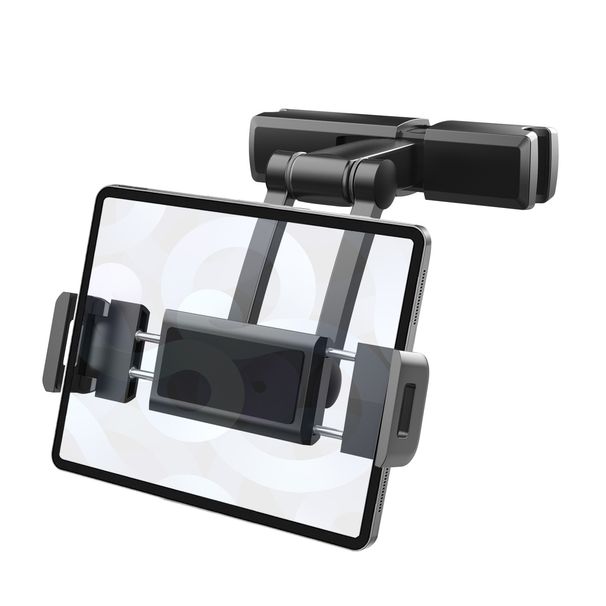 Car headrest mobile phone tablet bracket car mobile phone tablet two-in-one bracket folding tablet bracket_voghion.com