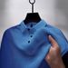 Polo d'été pour homme, haut de gamme, à manches courtes, demi-manches, décontracté, couleur unie_voghion.com