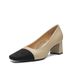Xiao Xiangfeng Coarse Genuine Leather Single Shoes For Women's 2025 French Spring New Style Temperament Colorblock Light_voghion.com