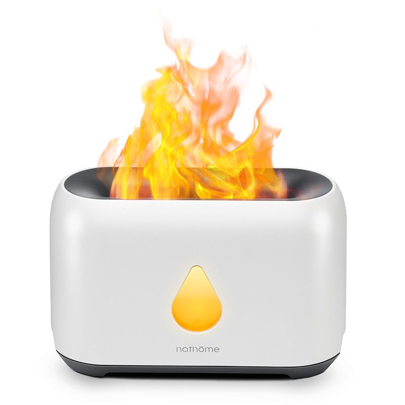 USB Flamme Aromatherapie Atmosphäre Tisch Lampe Schlafzimmer Wohnzimmer Auto Luftbefeuchter Dritten Gang Timing Fernbedienung Nacht Licht Neue_voghion.com