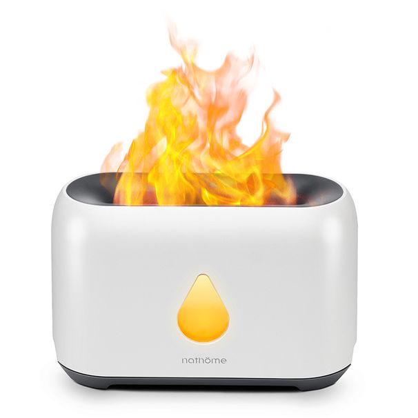 USB Flamme Aromatherapie Atmosphäre Tisch Lampe Schlafzimmer Wohnzimmer Auto Luftbefeuchter Dritten Gang Timing Fernbedienung Nacht Licht Neue_voghion.com