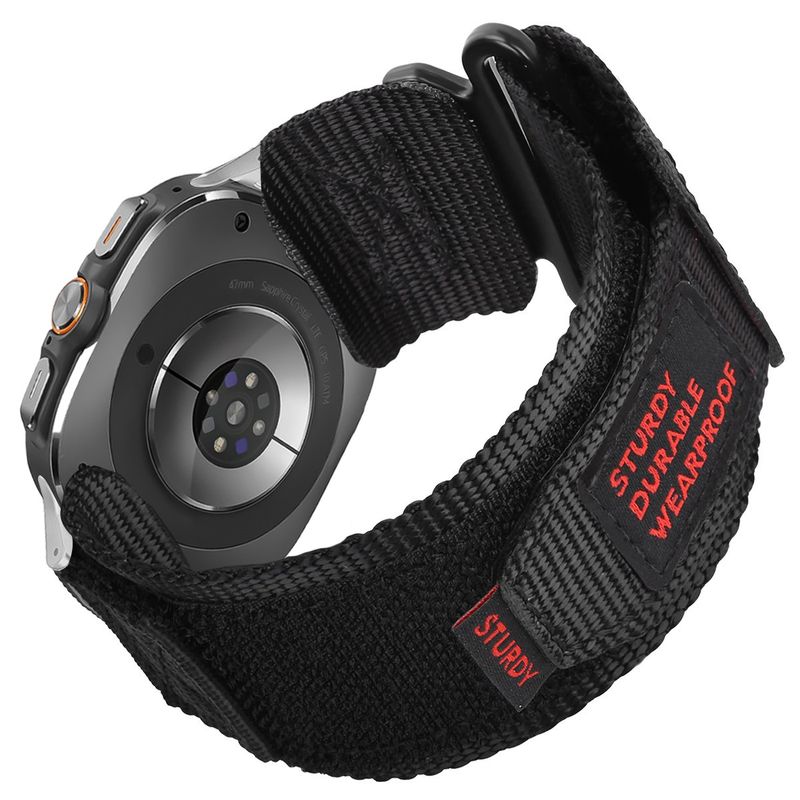 Suitable For Samsung Galaxy Watch Ultra Metal Connector Velcro Sports Nylon Loop Braided Strap_voghion.com