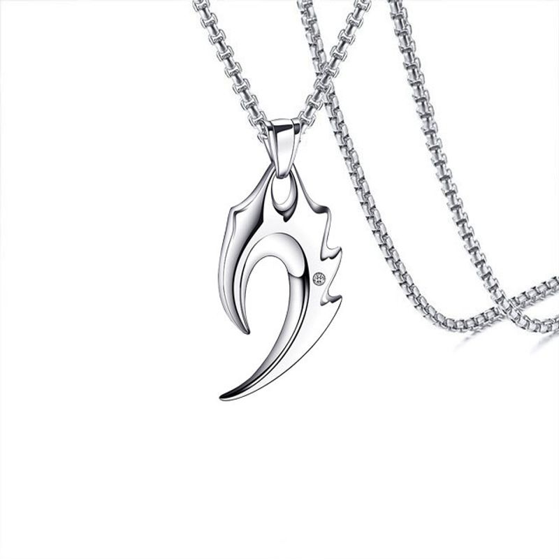 Collana con drago in acciaio inossidabile del marchio Trendy Red Tide per donna_voghion.com