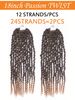 Passion 2 Stück/Packung vorgeschlungene Zöpfe, vorgedrehtes Spring Twist-Häkelhaar für Frauen_voghion.com