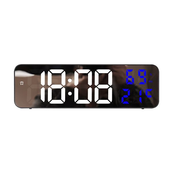 Electronic Alarm Mirror Large Screen Digital LED Desk Hanging Clock Plug-in Version Hot Sale_voghion.com