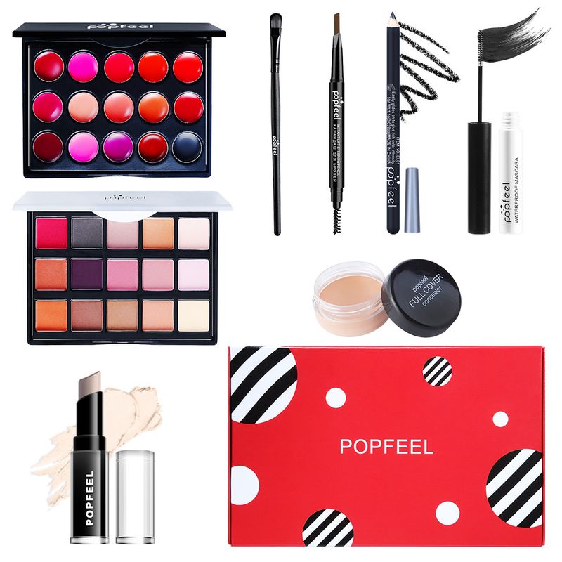 Make-up-Sets Großhandel Lidschatten Lipgloss Foundation Lippenstift Concealer Anfänger Studio Make-up Kombinationsset_voghion.com