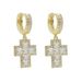 Estilo Simple Moda Nuevos Pendientes Cruz Circón Pendientes Clásicos Para Hombre Pendientes Cruz Suministro_voghion.com
