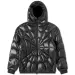 Warm Jacket Mens Insuled Winter With Spider Web Design, 90% White Down Fill, Thicker Casual Outerwear - Male Puffer_voghion.com