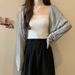 Cardigan lavorato a maglia con protezione solare per donna estate 2024, ampio e versatile, cappotto esterno traforato, scialle corto, lungo_voghion.com