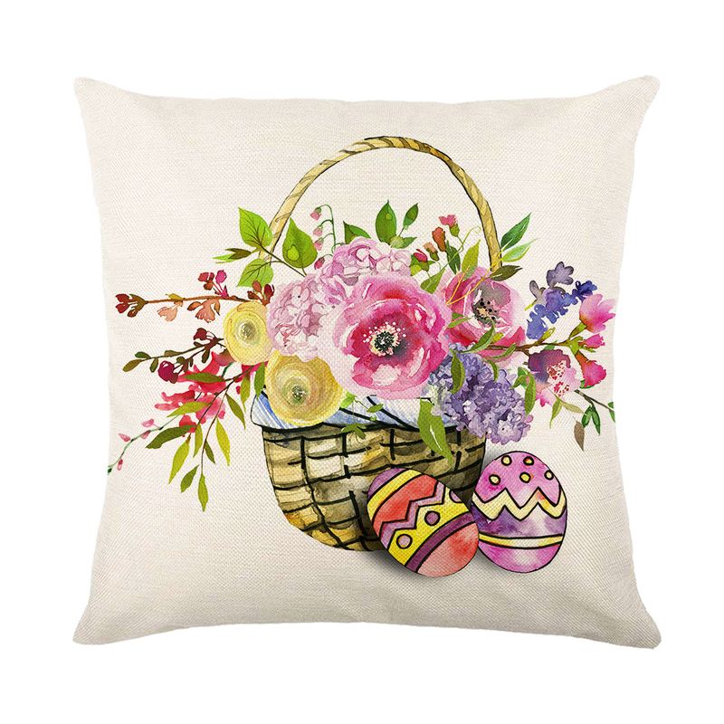 Easter Bunny Pillow Case Sofa Pillow Bedside Pillow Case Linen Pillow Case Wholesale_voghion.com
